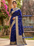 Vasthrlay Jaquard Traditional Unstitch Pink Ethnic Wear