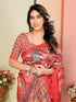 VasthrlayDigital Unstitched Dumbbell Red Free Ethnic Wear