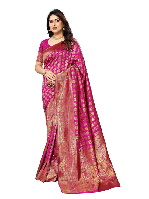 VasthrlayKanjivaram Banarasi Paithani Unstitched Ethnic Wear