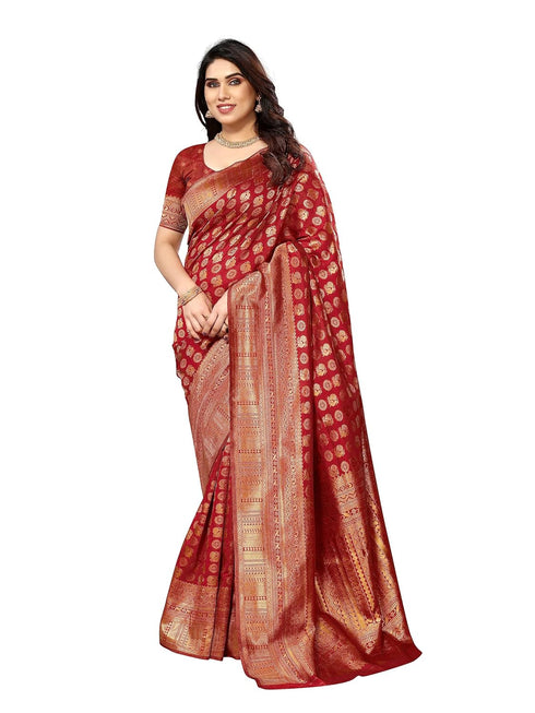 Vasthrlay Kanjivaram Banarasi Paithani Unstitched Ethnic Wear