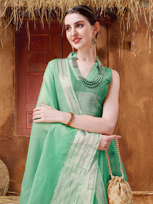 Vasthrlay Green Saree