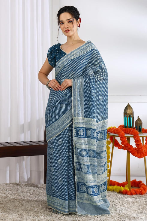 Vasthrlay Fashion Chiffon Paisley Printed Ethnic Wear