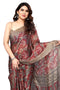 Vasthrlay Fashion Chiffon Georgette Beige Ethnic Wear