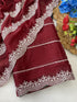 Vasthrlay Blue Embroidery Saree