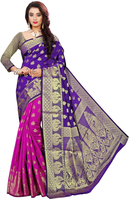 Vasthrlay Jacquard Unstiched Ethnic Wear