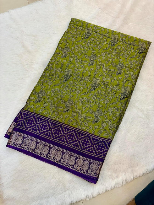 Vasthrlay Kalamkari Saree Print