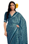 Vasthrlay Fashion Georgette Leheriya Turquoise Ethnic Wear
