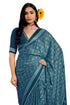 Vasthrlay Fashion Georgette Leheriya Turquoise Ethnic Wear