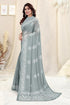 Vasthrlay Fashion Chiffon Printed Parrot Ethnic Wear