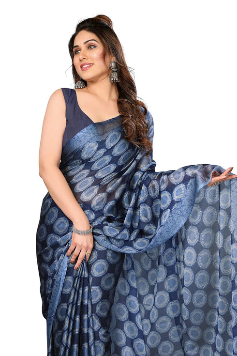 Vasthrlay Fashion Chiffon Printed Dusty Ethnic Wear