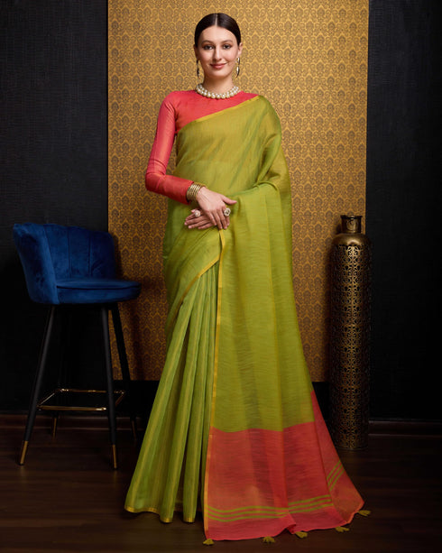 Vasthrlay Cotton Unstitched Saree