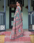 Vasthrlay Floral Printed Tassels Saree