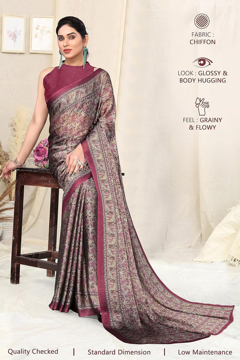 Vasthrlay Fashion Chiffon Printed Ethnic Wear