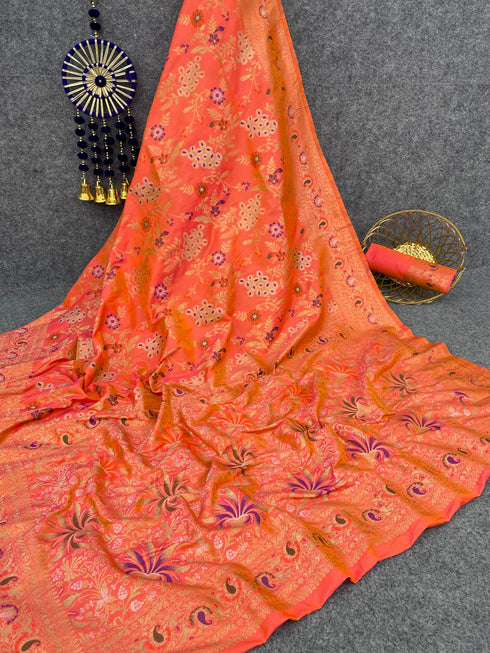 Vasthrlay Banarasi Woven Saree