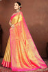 Vsathrlay Gold Kanjivaram Banarasi Festival Ethnic Wear