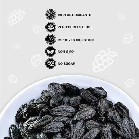 Pureheart Nutreat Premium Natural Black Raisins Kali Kishmish/Manuka