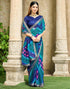 Vasthrlay Chiffon Bandhani Unstitched Green Saree
