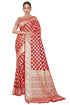 Vasthrlay Banarasi Bridal Maroon Ethnic Wear