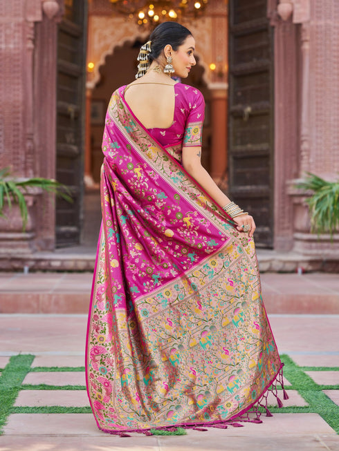 Vasthrlay Kanjivaram Unstitched Saree