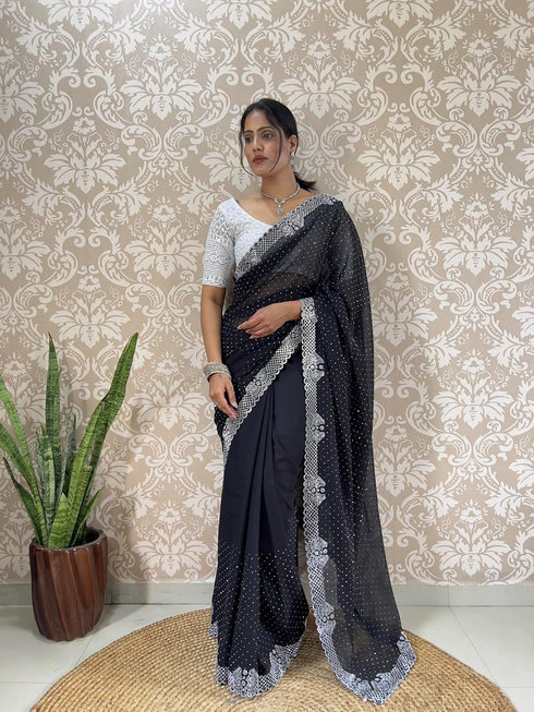 Vasthrlay Georgette Lightweight Receptions Gatherings