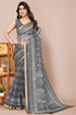 Vasthrlay Fashion Polyester Printed Black Ethnic Wear