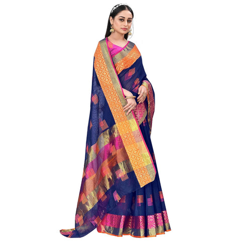 Vasthrlay Embroidered Cotton Unstitched Ethnic Wear