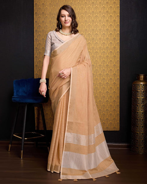 Vasthrlay Women's Cotton Unstitched Blouse Saree