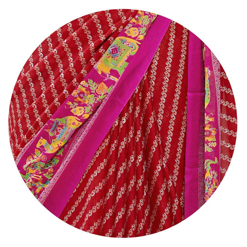 Vasthrlay Fashion Chiffon Printed Ethnic Wear