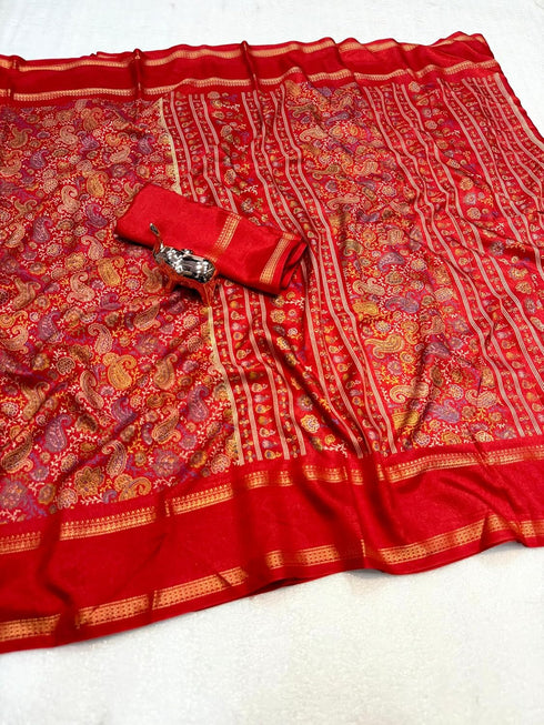 Vasthrlay Kalamkari Tussar Saree