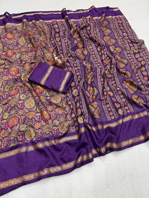 Vasthrlay Tussar Silk Saree