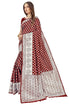 Vasthrlay Banarasi Gs Bridal Maroon Ethnic Wear