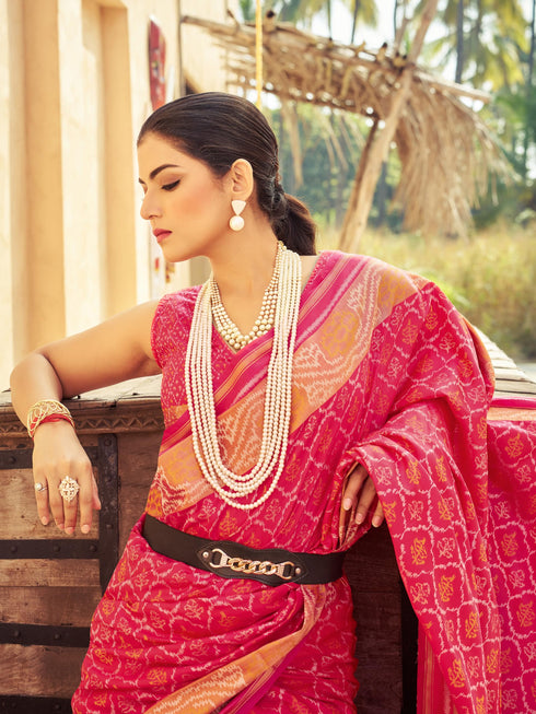 Vasthrlay Kanjivaram Unstitched Saree