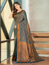 Vasthrlay Kanjivaram Satin Orange Ethnic Wear