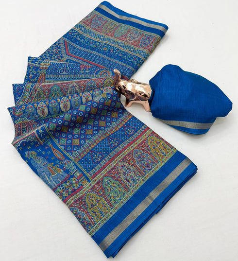 Vasthrlay Kalamkari Darkblue