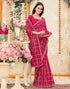 Vasthrlay Vichitra Bandhani Unstitched Pink Saree
