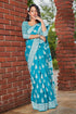 Vasthrlay Banarasi Purple Ethnic Wear
