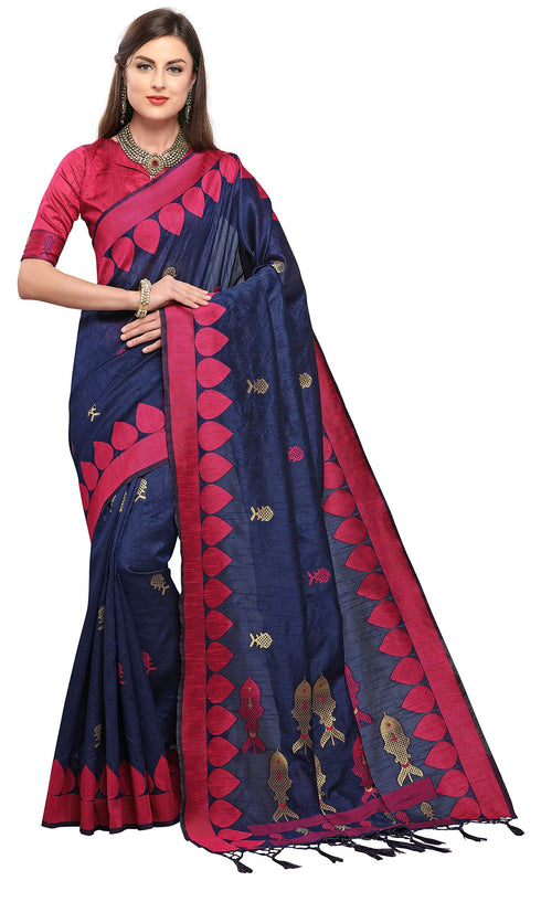 Vasthrlay Blue Saree