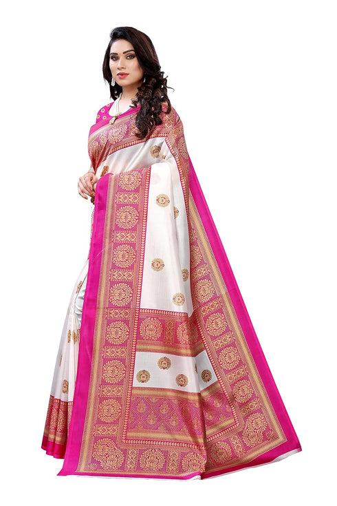 Vasthrlay Printed Aamrapali Red Free Ethnic Wear