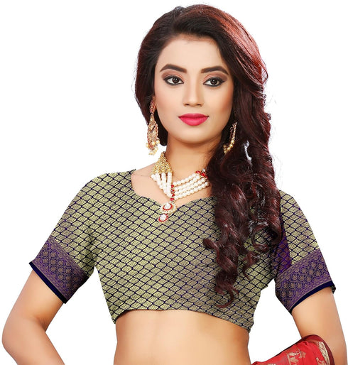 Vasthrlay Jacquard Unstiched Ethnic Wear