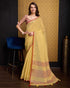 Vasthrlay Women's Cotton Unstitched Blouse Saree