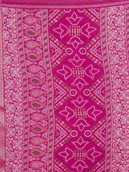 Vasthrlay Chiffon Bandhani Unstitched 4159s2944n Yellow