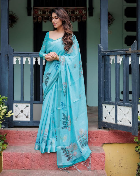 Vasthrlay Tasselled Elephant Saree
