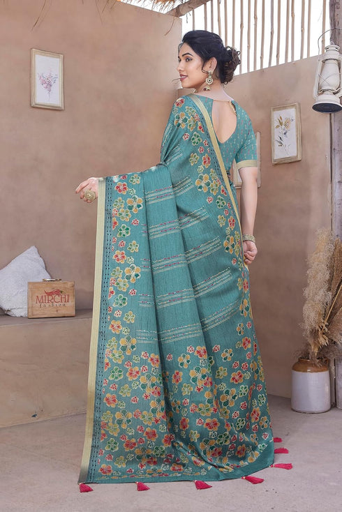 Vasthrlay Fashion Polyester Printed Ethnic Wear