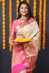 Vasthrlay Kanjivaram Handloom Golden Ethnic Wear
