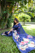 Vasthrlay Tussar Beautiful Royal Blue