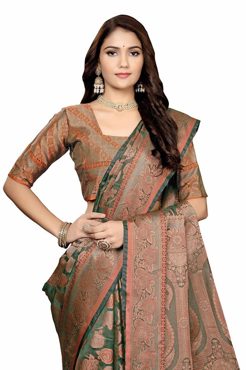 Vsathrlay Kanjivaram Banarasi Festival Wedding Ethnic Wear