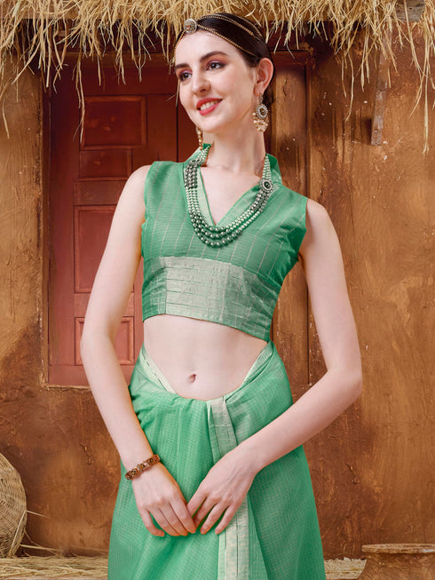 Vasthrlay Green Saree