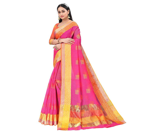 Vasthrlay Embroidered Cotton Unstitched Ethnic Wear