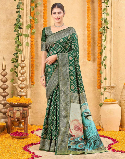 Vasthrlay Womens Weaving Unstitched Cream Saree
