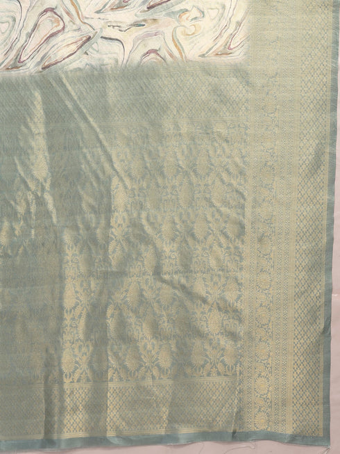 Vasthrlay Kanjivaram Unstitched Saree
